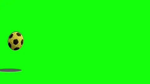 Professional Soccer Flying Green Screen Element Stock Footage 337996973