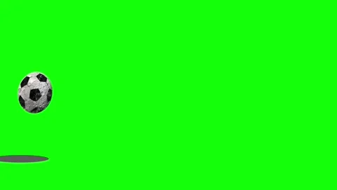 Professional Soccer Flying Green Screen Element Vídeo Stock 339326154