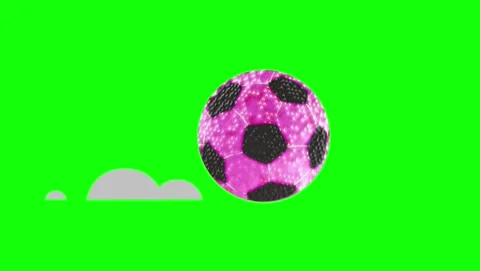 Professional Soccer Flying Green Screen Element Stock Footage 339326420