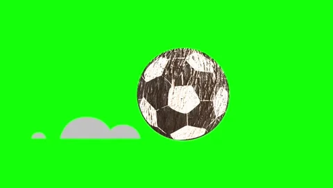 Professional Soccer Flying Green Screen Element Stock Footage 339327440