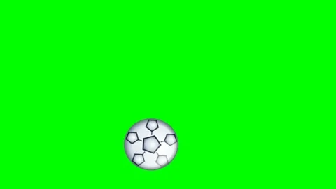 Professional Soccer Looping with Ball Green Screen Element Video stock 336959005