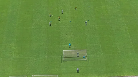 Professional soccer team training session at bali united training center Stock-Footage 328927278