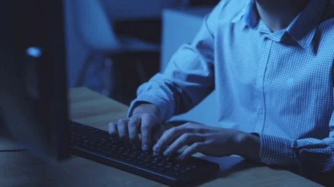 Professional software developer hicking Stock Footage 75020369