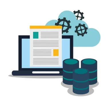 Professional solution technology design Illustrazione stock