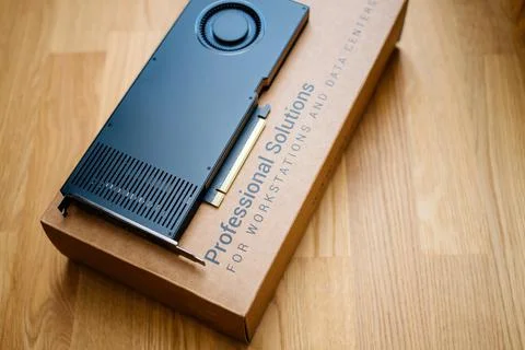 Professional Solutions for workstation and data centers video card Stock Photos