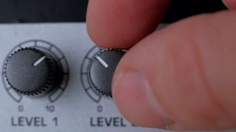 Professional sound engineer balancing volume of audio inputs digital audio mixer Vídeos de archivo 132868915