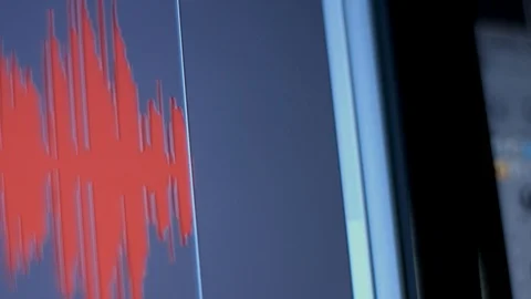 Professional sound recording audio studio computer screen to record music. Stock Footage 88662167