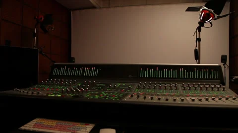 Professional sound studio, film making, TV,post-production, re-recording, screen Stock Footage 36677703