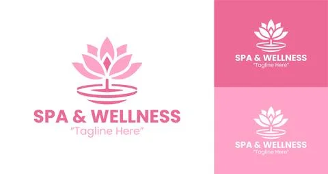 Professional Spa &amp; Wellness Logo Stock Illustration