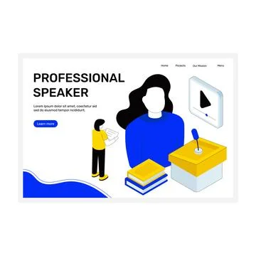 Professional Speaker Stock Illustration