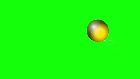 Professional Sphere Floating Green Screen Element Stock Footage 336956734
