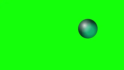 Professional Sphere Moving Green Screen Element Video stock 336956723