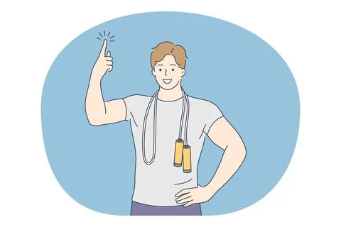 Professional sport, workout, training concept 库存插图