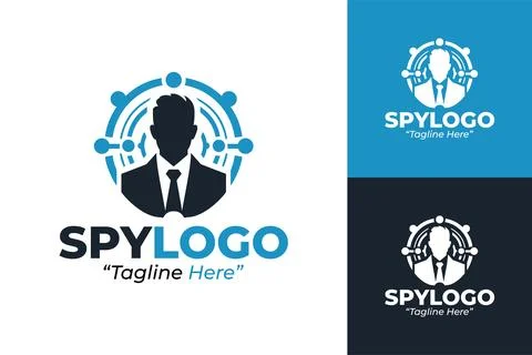 Professional Spy Logo Stock Illustration