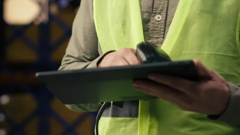 Professional staff scanning barcodes during order fulfillment process Stock Footage 332910715