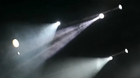 Professional stage lights during entertainment event Stock Footage 68058867