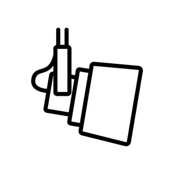 Professional stage spotlight icon vector outline illustration Ilustración de archivo