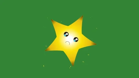 Professional Star Moving with Sad Element Vidéo 340461518