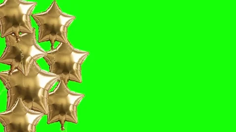 Professional Stars Dynamic Green Screen Element Stock Footage 341334170