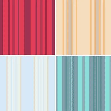 Professional striped pattern created licensing projects. Market ready lines.. Stock Illustration