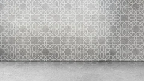 A professional studio background featuring an empty room with a light gray .. Illustrazione stock