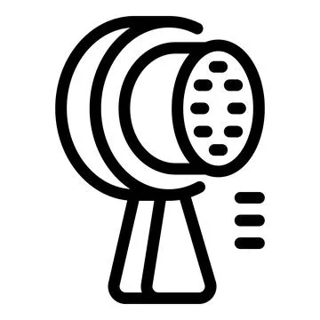 Professional studio light standing on tripod for photography shooting Stock Illustration