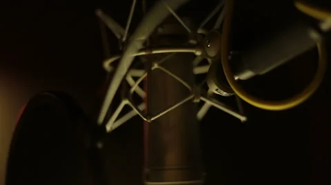 Professional Studio Microphone Stock Footage 61914354