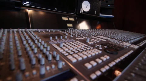 Professional Studio SOund Board Stock Footage 37323453