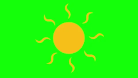 Professional Sun Animated Element Stock Footage 341337425