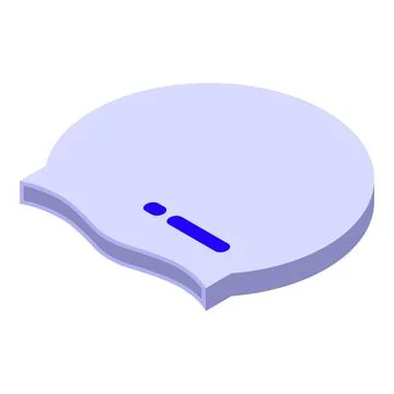 Professional swim cap lying on empty surface ready for swimmer Stock Illustration