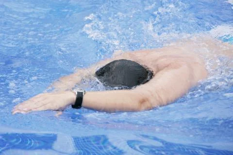 Professional swimmer Stock Photos