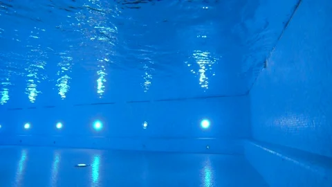 Professional swimming makes a turn Stock Footage 126725257
