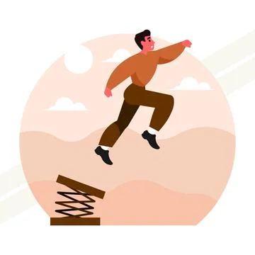 Professional-take-off-concept Illustrazione stock