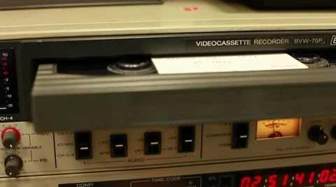 Professional tape recorder Stock Footage 8963343