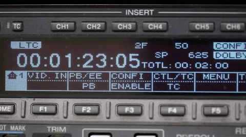 Professional tape recorder. Stock Footage 33596379