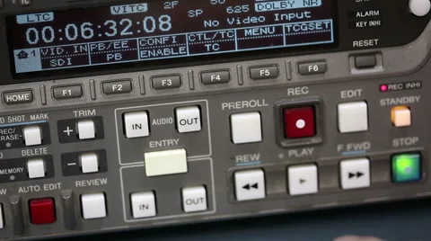 Professional tape recorder. Stock Footage 33596419