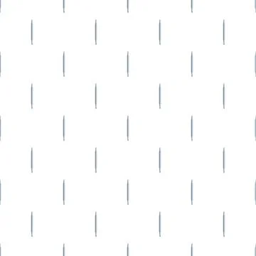 Professional tattoo needles seamless pattern on white background Stock Illustration