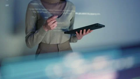Professional Tech Educator Holding Remote Control. Stock Footage 273192679