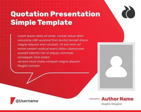 Professional testimonial and quotation presentation modern social media post Stock Illustration