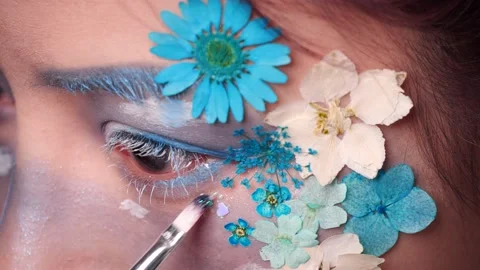 Professional Themed Makeup Stock Footage 131825139