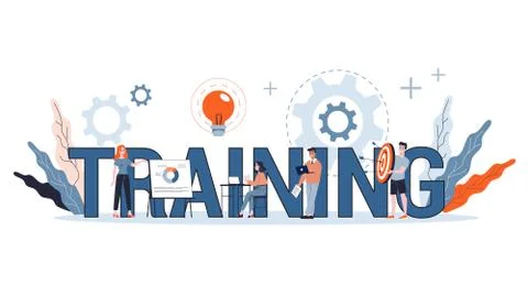 Professional training concept. Idea of education and coaching. Stock Illustration