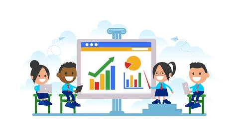 Professional training with skilled instructor.	 Stock Illustration