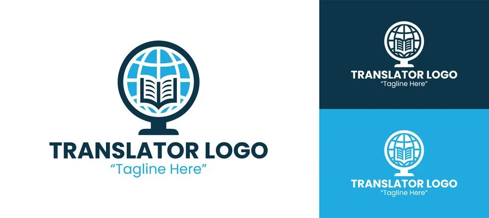 Professional Translator Logo Stock Illustration