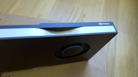 Professional Unboxing of NVIDIA GPU Card Stock Footage 252128363