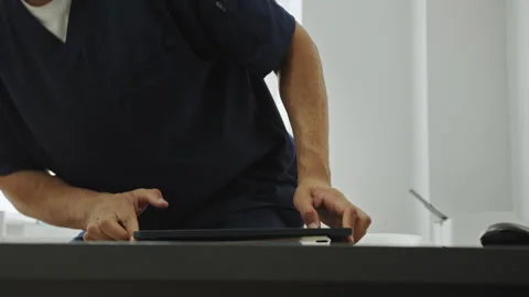 Professional Using Tablet Stock Footage 315999120