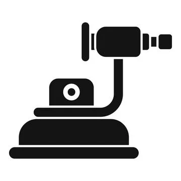 Professional vacuum suction cup lifting tool icon glyph style Illustrazione stock