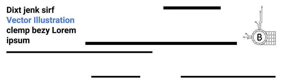 Professional Vector Design with Grid Element and Stylized Text for Tech Stockillustratie