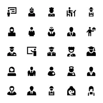 Professional Vector Icons Stock Illustration