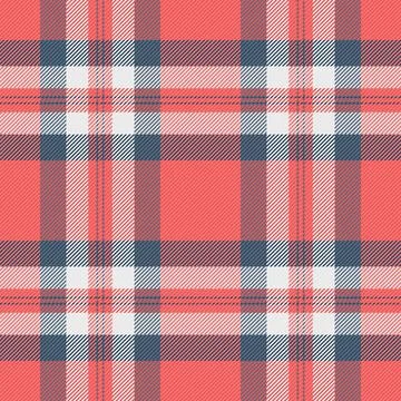 Professional vector texture textile, mosaic check pattern fabric. Curved pl.. Stock Illustration