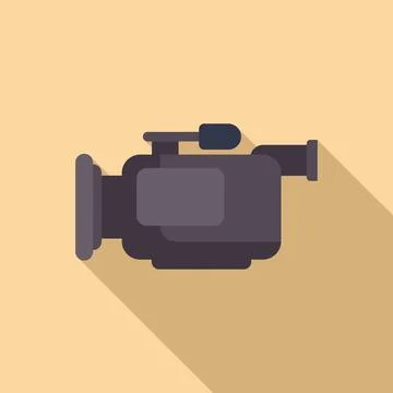 Professional video camera for recording important events Stock Illustration